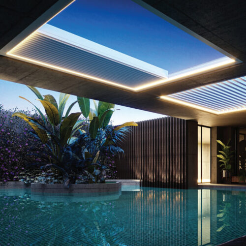 Bioclimatic rolling roof - 300 x 300